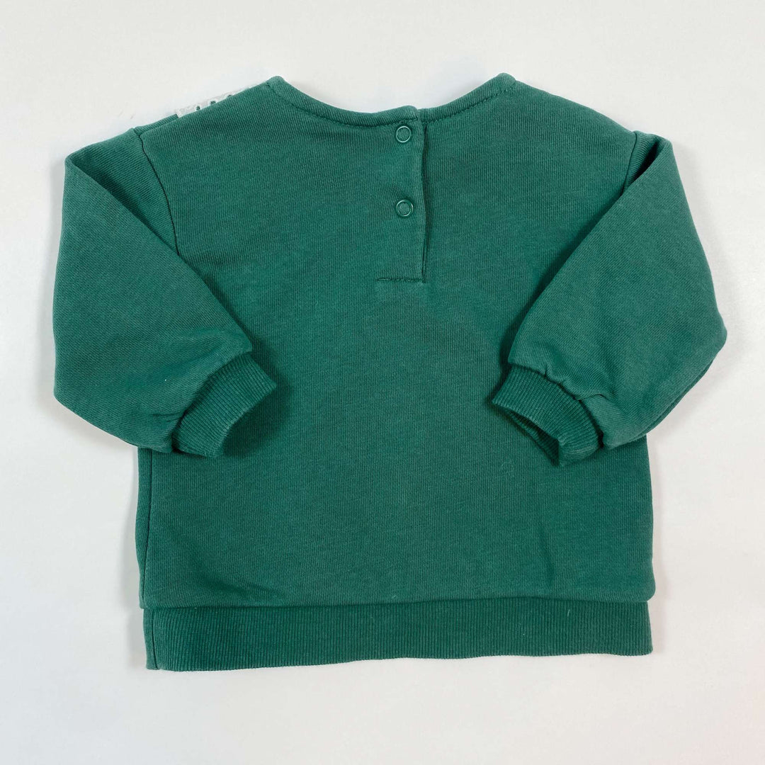 H&M green collar sweatshirt 68 3