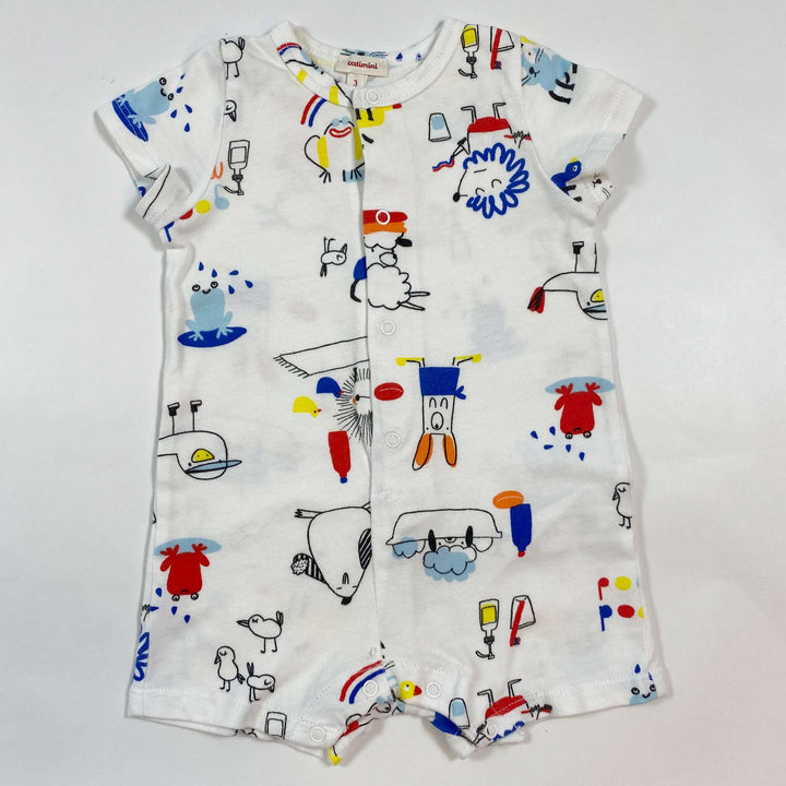 Catimini short-sleeved cartoon romper 3M/59 1