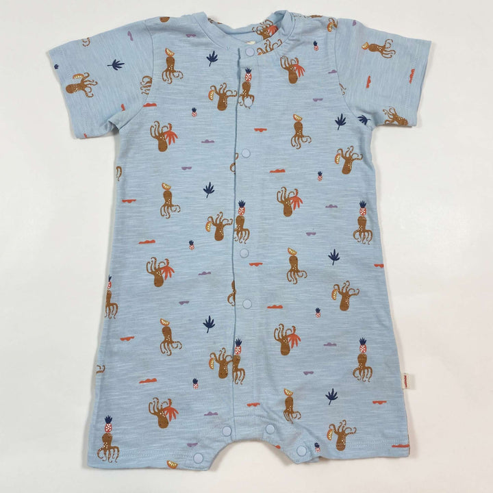 Catimini light blue octopus print romper 12M/74 1