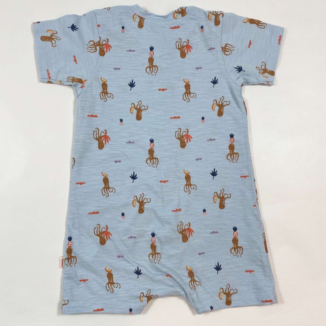 Catimini light blue octopus print romper 12M/74 2