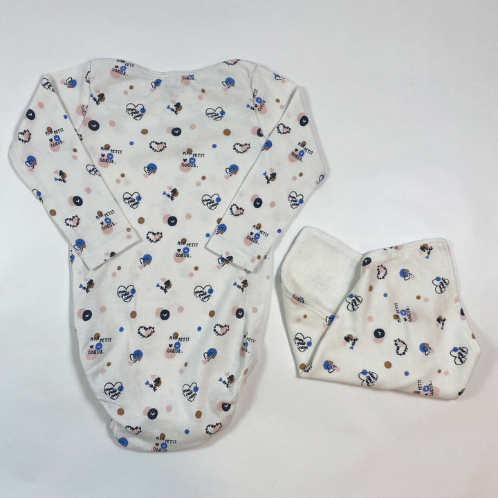 Fragonard petit coeur body & foulard set 18M 3