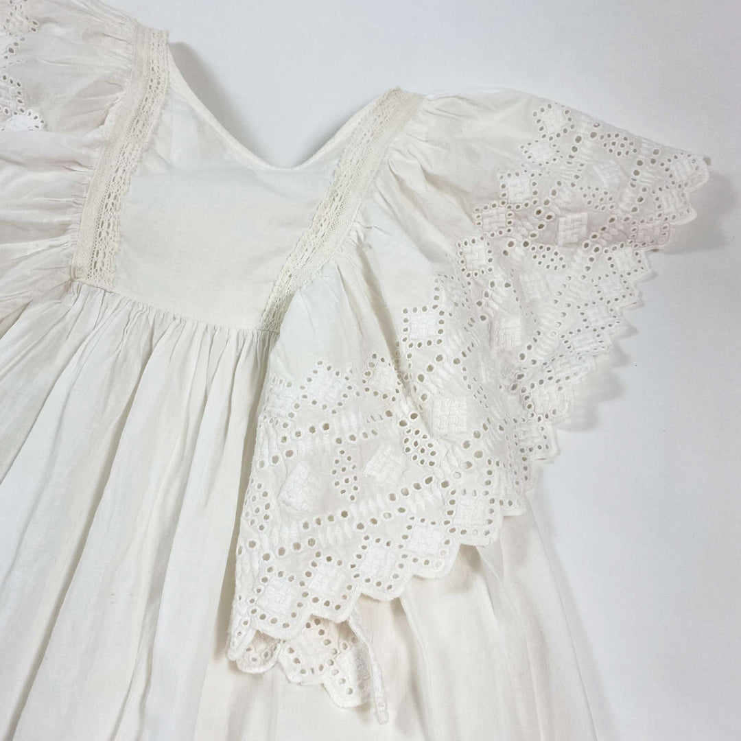 Faune off-white eyelet detail Hibiscus dress 4-6Y 2