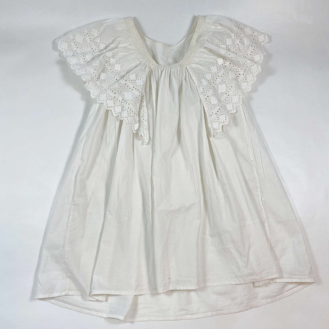 Faune off-white eyelet detail Hibiscus dress 4-6Y 3