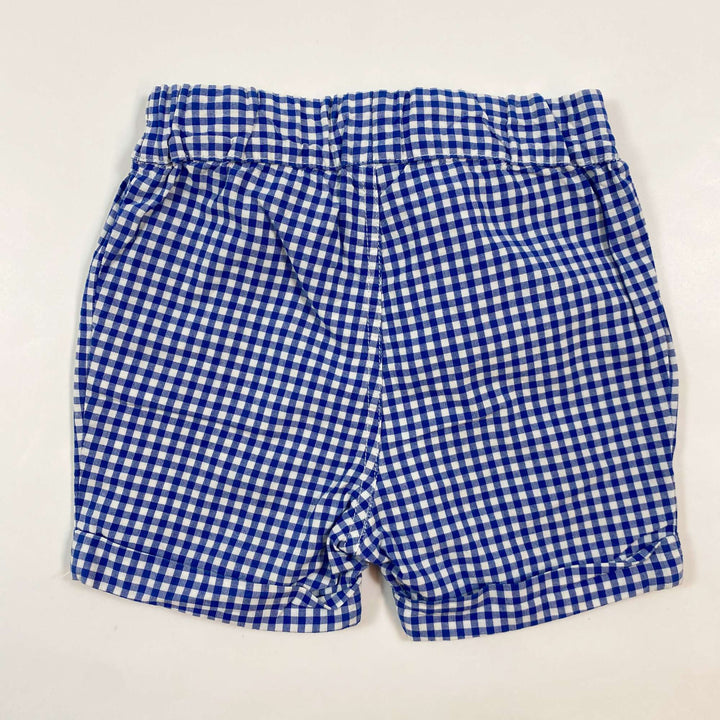 Petit Bateau blue gingham shorts 18M/81 2