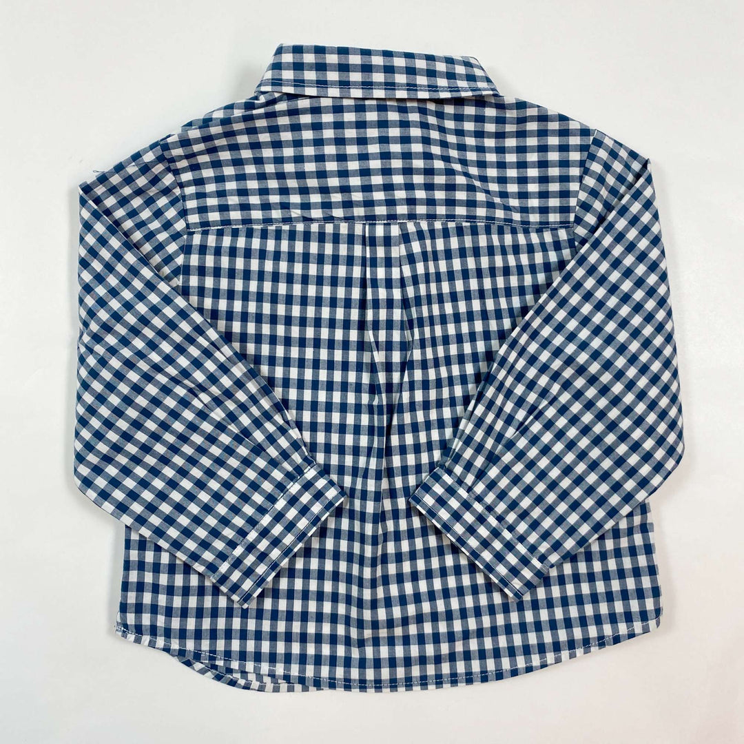 Jacadi blue checked shirt 18M/81 2