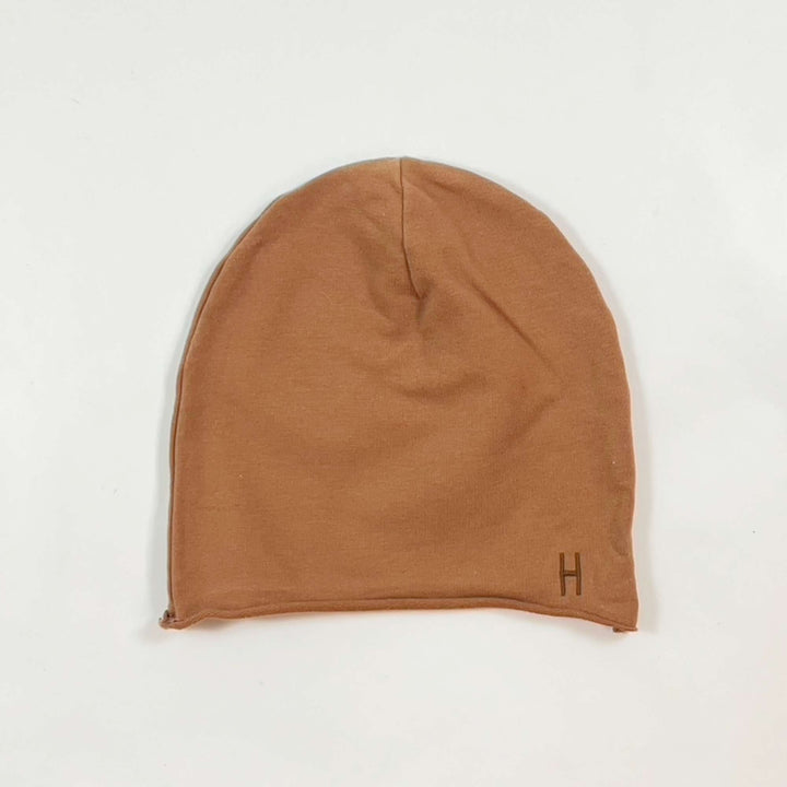 Little Hedonist camel cotton beanie 98/104 1