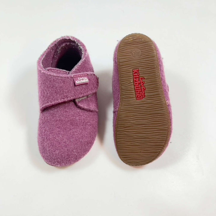 Living Kitzbühel purple virgin wool indoor shoes 23 2