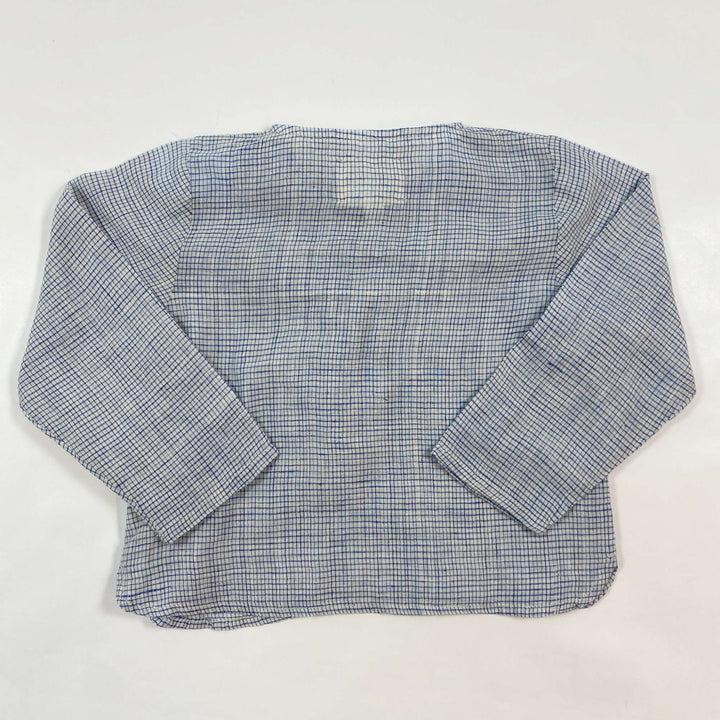 Bonheur du Jour fine blue check lightweight shirt 18M/86 3