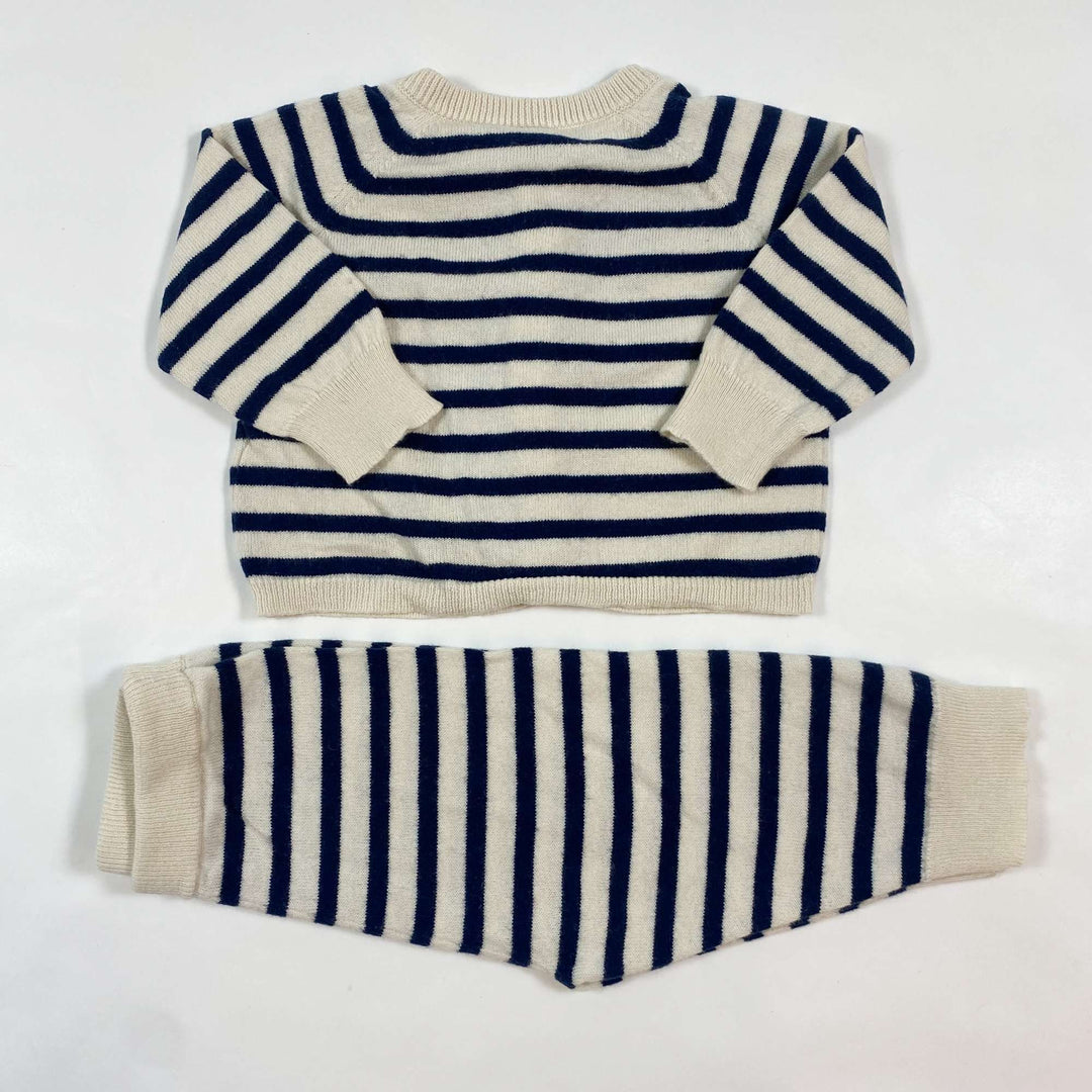 Petit Bateau mariniere wool blend baby set 6M/67 3