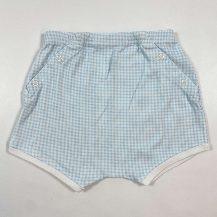 Petit Bateau light blue gingham bloomers 12M/74 1