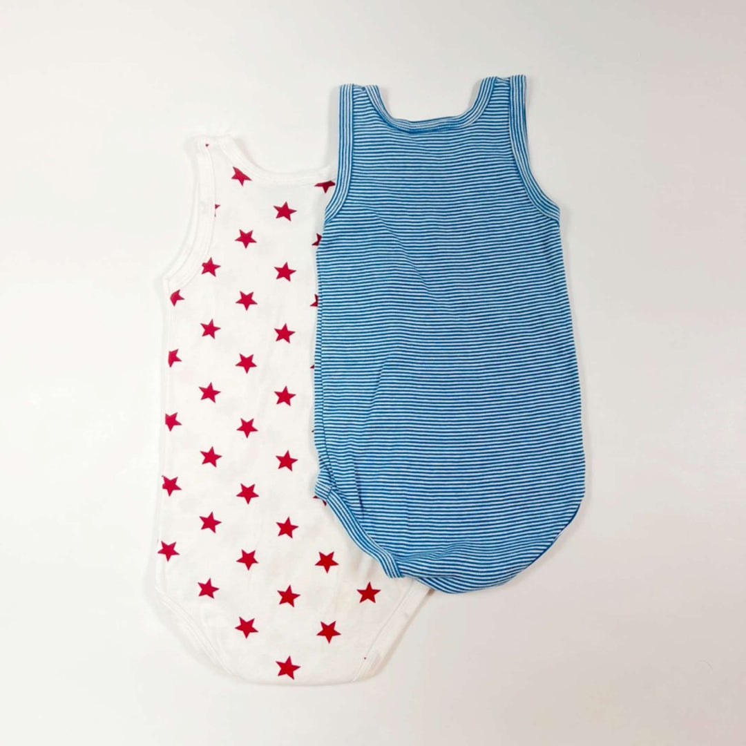 Petit Bateau set of 2 sleeveless bodies Second Season 36M/94 2