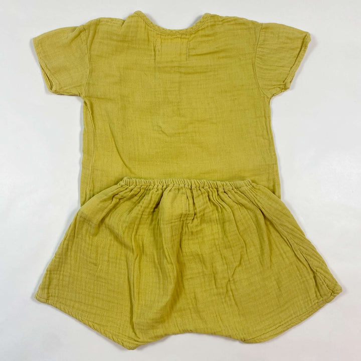 Boy + Girl yellow muslin set 0-6M 2