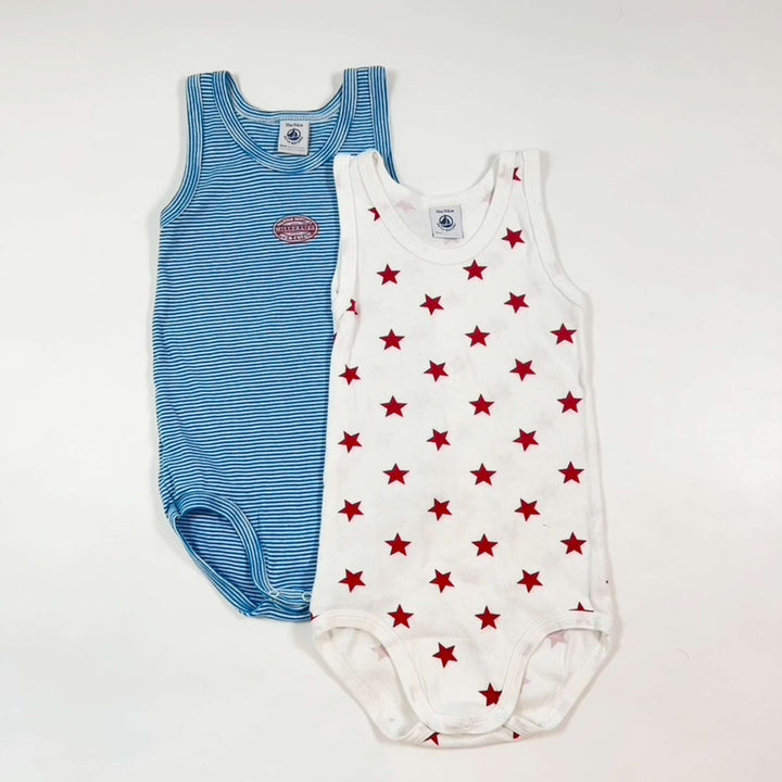 Petit Bateau set of 2 sleeveless bodies Second Season 36M/94 1