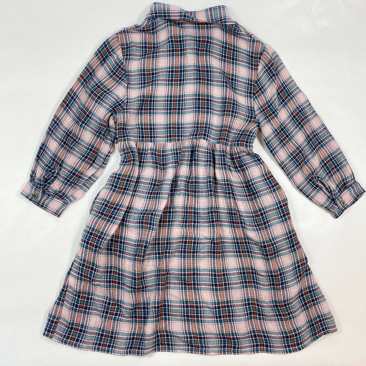 Maan Belgium plaid light wool blend shirt dress 6Y 3