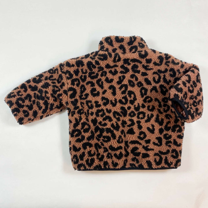 Zara brown leo sherpa jacket 18-24M/92 3