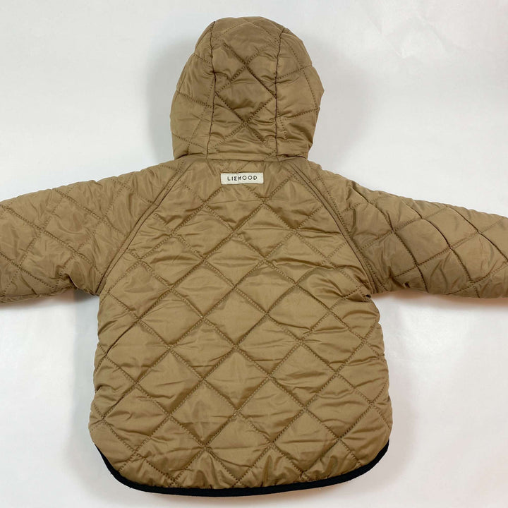 Liewood leopard hooded reversible sherpa jacket 4Y 4