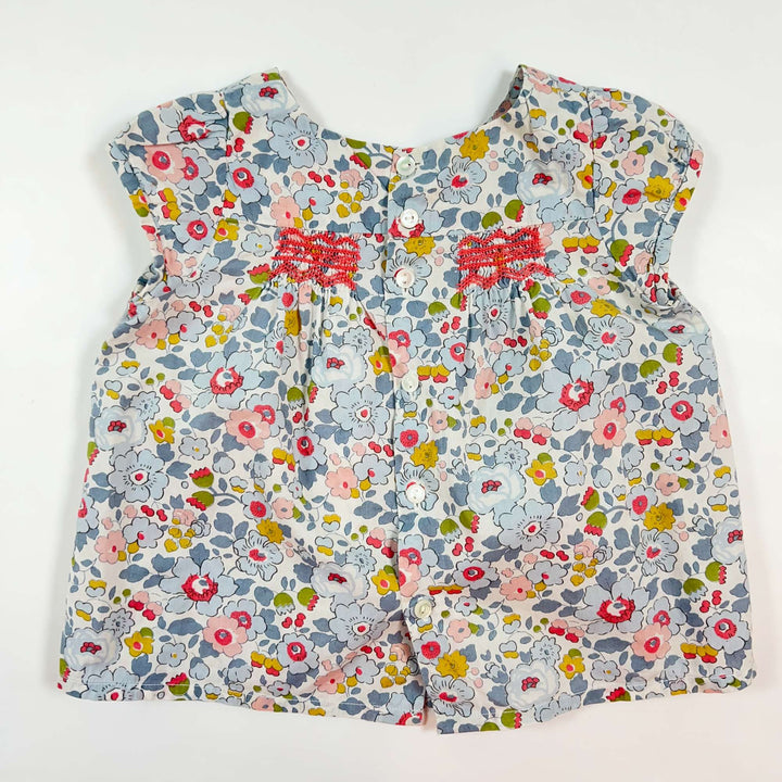 Bonpoint Liberty smock short-sleeve blouse 12M 3