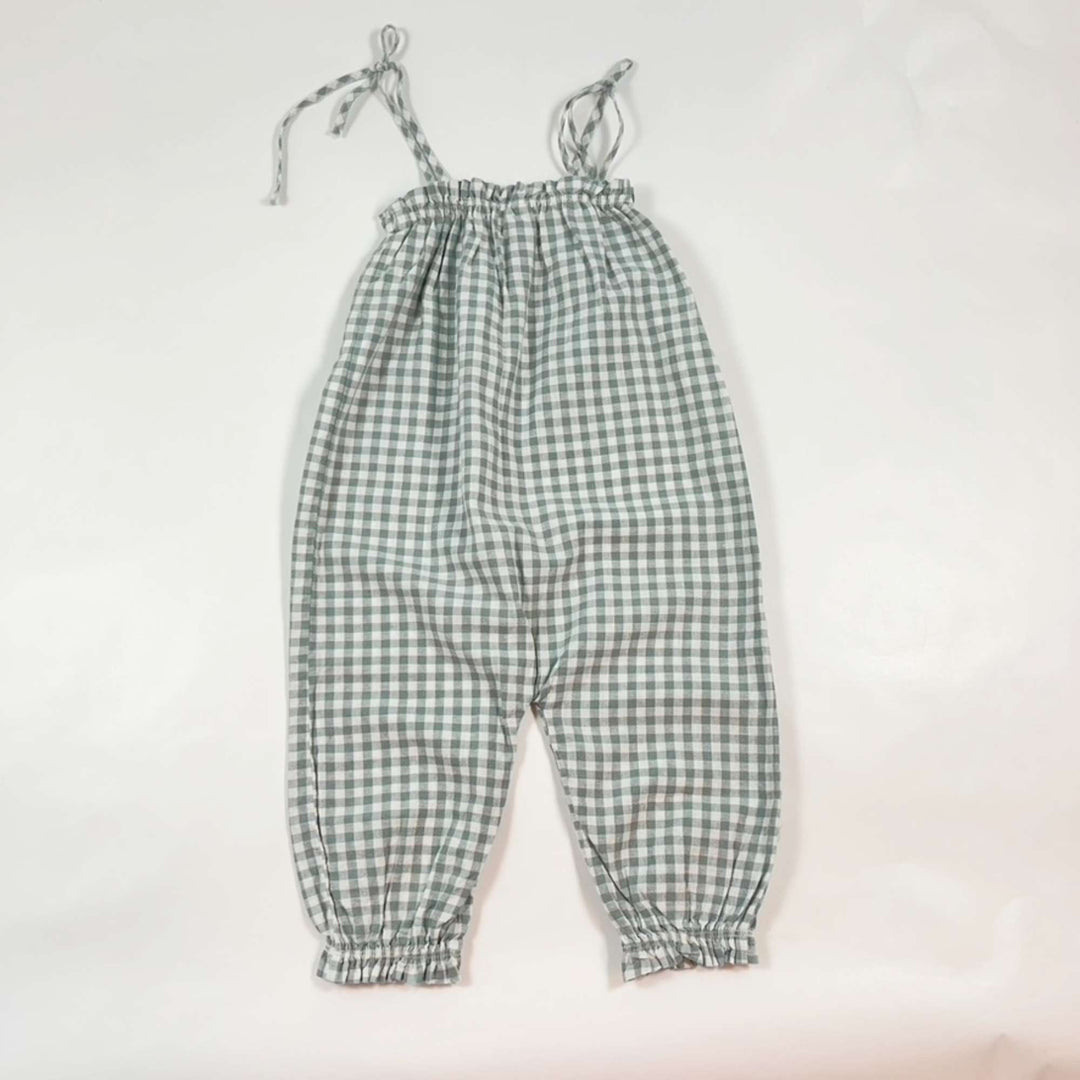 Rylee + Cru green gingham buble jumpsuit 12-18M 1