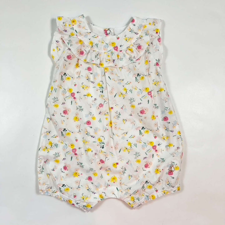 Petit Bateau pink floral romper 6M/67 1