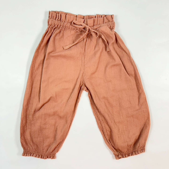 Emile et Ida terracotta gauze trousers 2Y 1