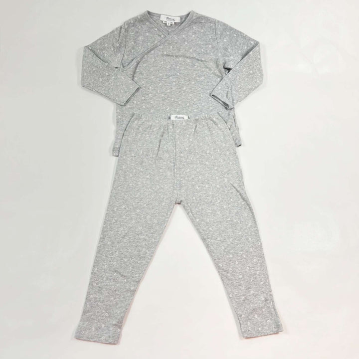 Bonpoint grey wrap top & leggings set 2Y 1