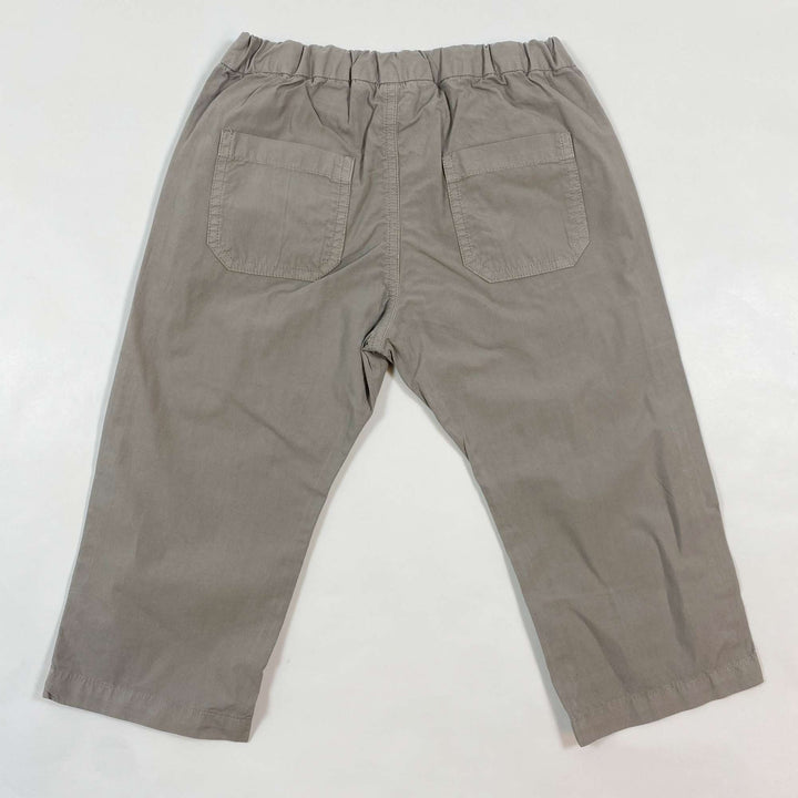 Bonpoint greige cotton trousers 18M 3