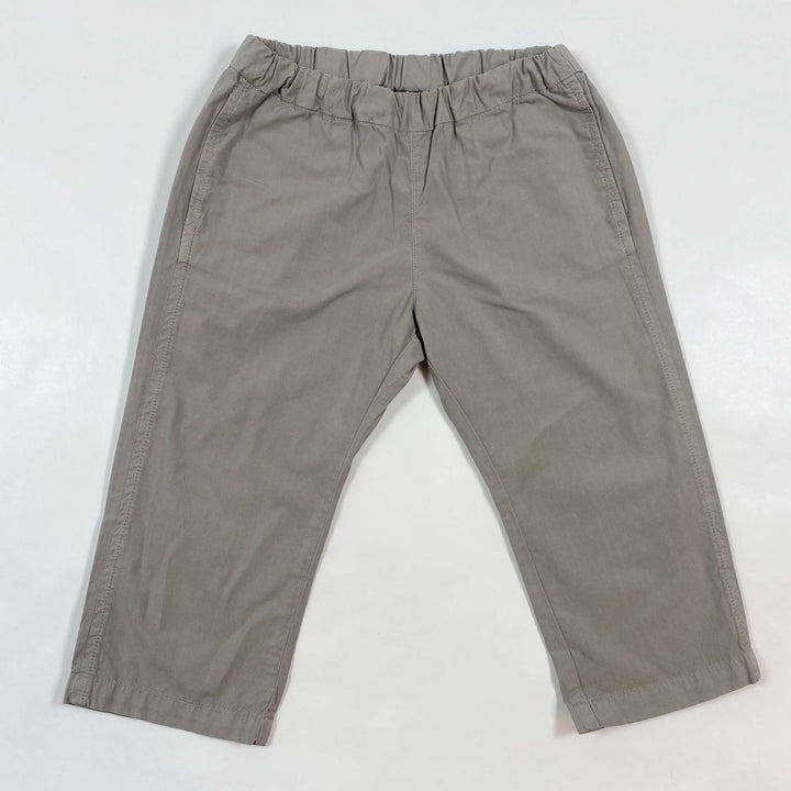 Bonpoint greige cotton trousers 18M 1