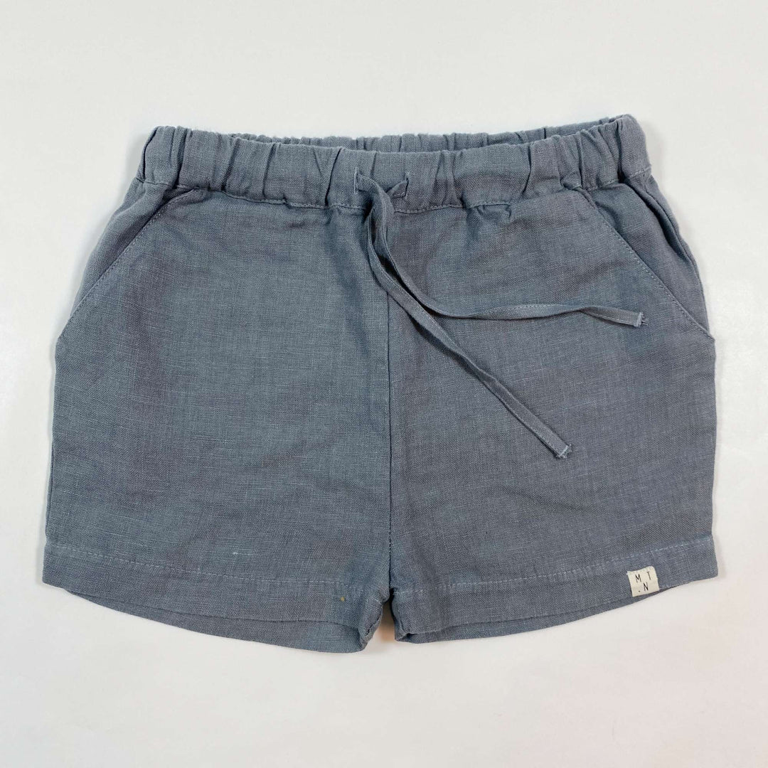 Matona Arkie storm blue linen shorts Second Season 7-8Y 1