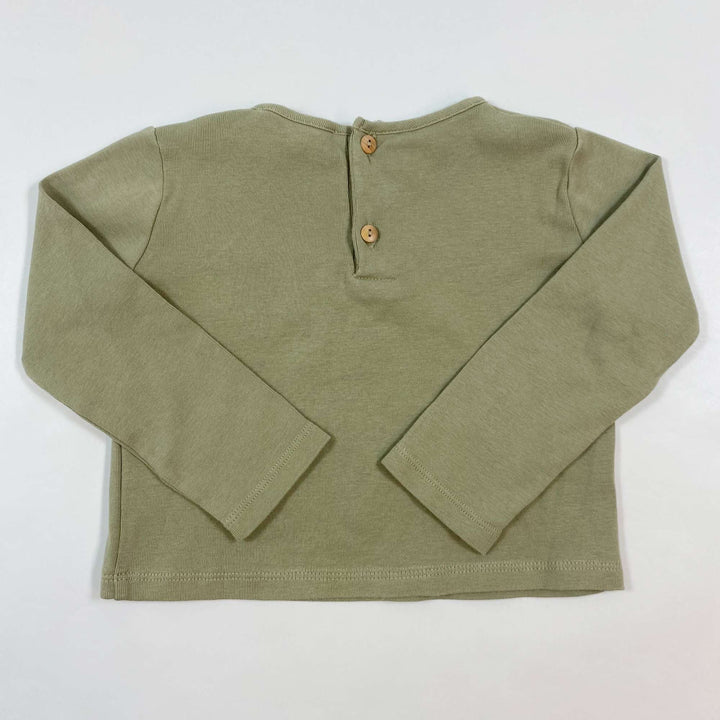 Omibia pale olive longsleeve tee Second Season 12M 3