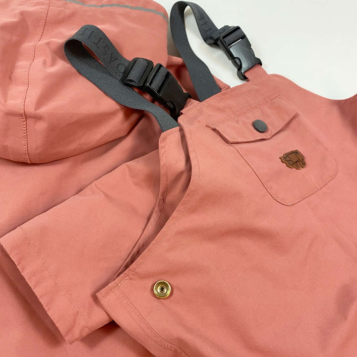 Töastie dusty pink waterproof wind shell jacket and pants set 3-4Y 5