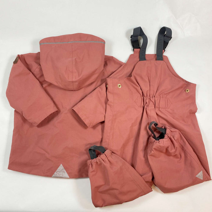 Töastie dusty pink waterproof wind shell jacket and pants set 3-4Y 4