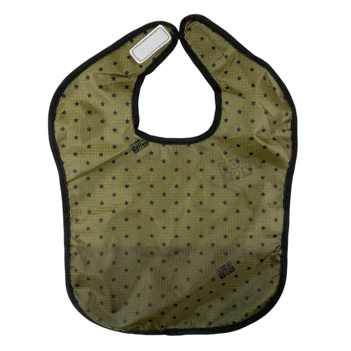 Bonton khaki star print nylon bib Second Season