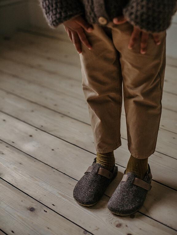 The Simple Folk Innenschuh aus Filz und Leder 25