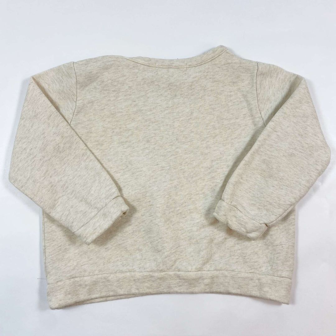 Serendipity Organics beige melange sweatshirt 2Y/92 3