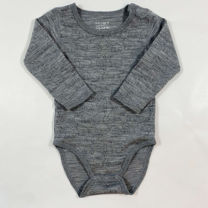 Hust & Claire grey polar bear wool body 12M/80 1