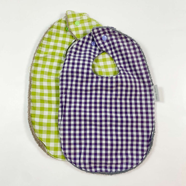 Eva-Lou vichy bibs set of 2 one size 1