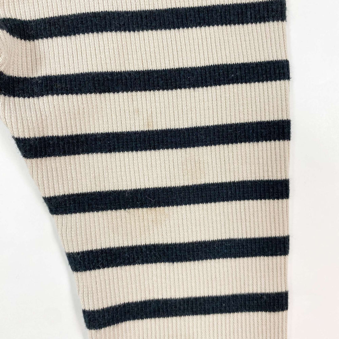 Arket striped rib leggings 2-6M/62-68 3