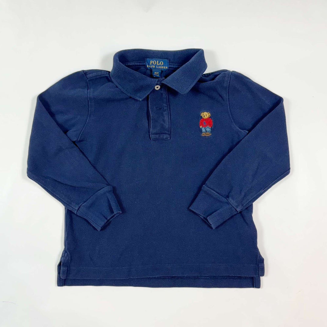 Ralph Lauren navy teddy polo 3Y 1