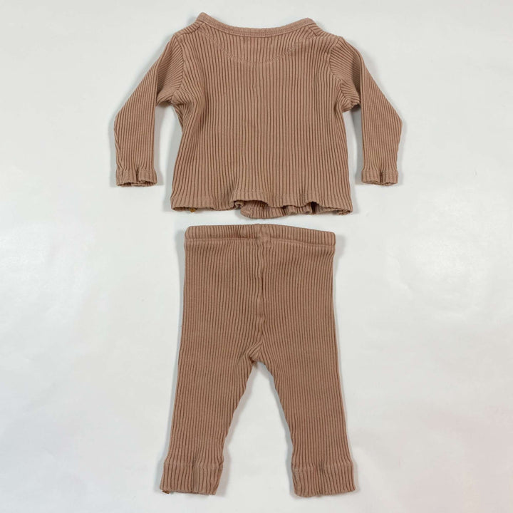 Nixnut vintage pink rib baby set 62 3