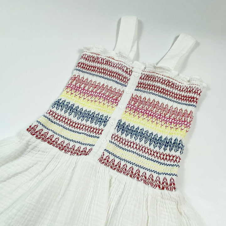 Stella McCartney Kids smocked & embroiderd muslin summer dress 8Y 2