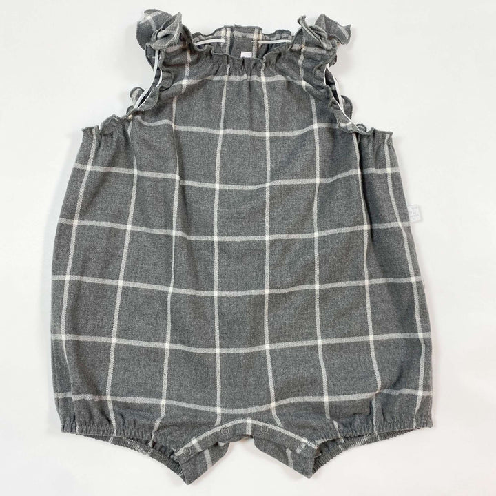 Il Gufo grey checked onesie 12M 1