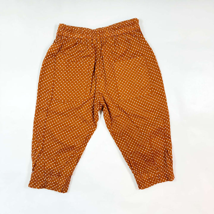 Caramel rust polka dot pants 3Y 2