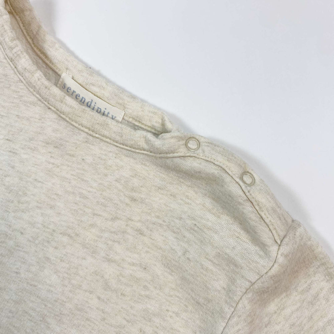 Serendipity Organics beige melange sweatshirt 2Y/92 2