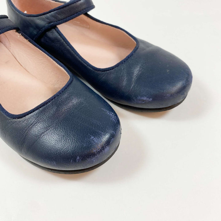 Jacadi navy leather Mary Jane ballerinas 28 3