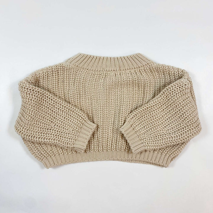 The Simple Folk heavy knit organic cotton sweater 0-3M 3