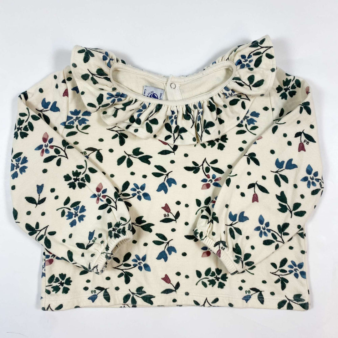 Petit Bateau leaf print longsleeve 36M/94 1