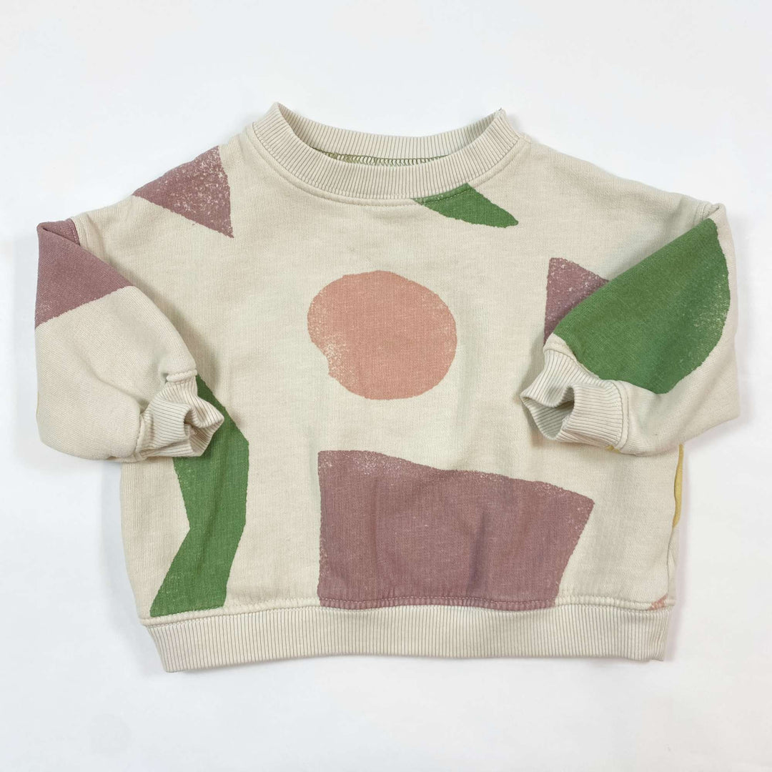 Zara abstract print sweatshirt 6-9M/74 1