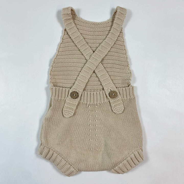 The Simple Folk cream knitted organic cotton romper 18-24M 2