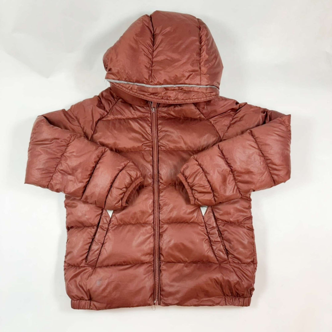 Töastie plum puffer jacket with hood 7-8Y 1