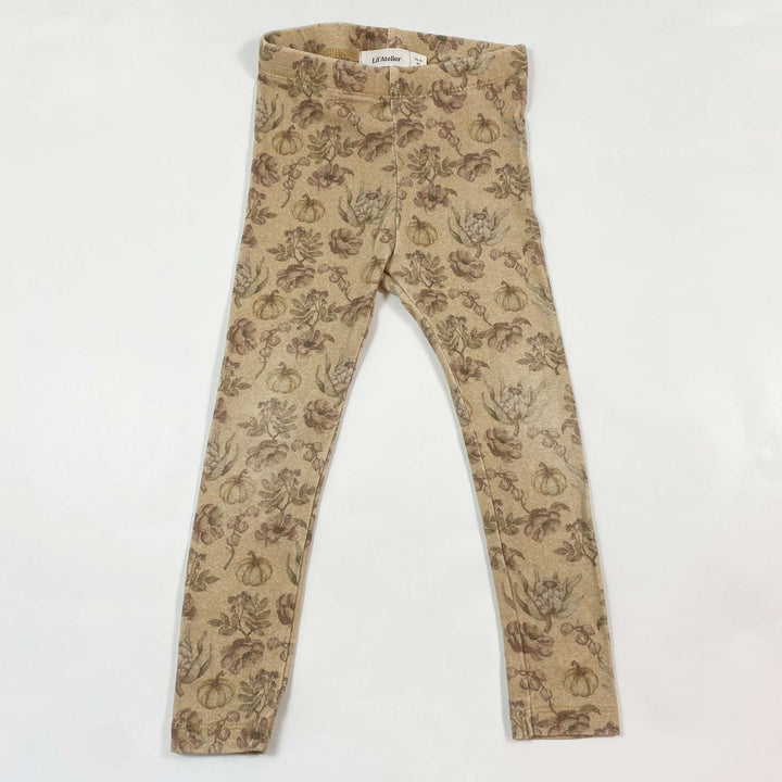 Lil' Atelier autumn print modal leggings 1.5-2Y/92 1